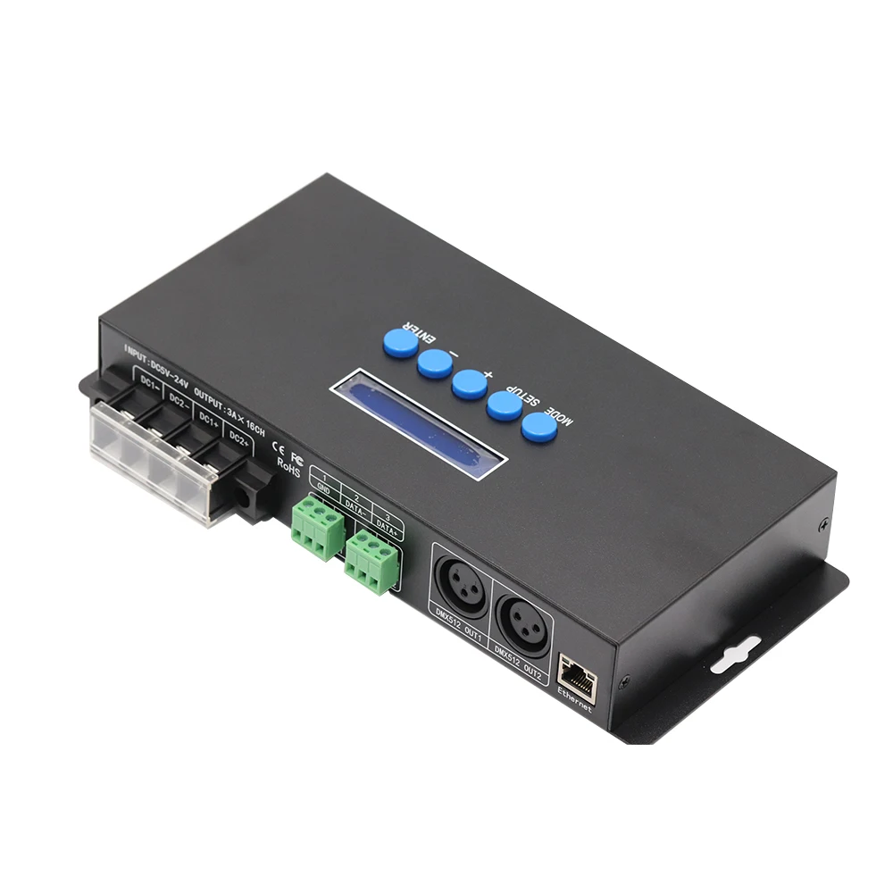 BC-216Ethernet -SPI /DMX pixel light 2811/8904/6812/2904/1814/1914/5603/9812/APA102/2812/9813/3001/8806/6803/2801 led controller