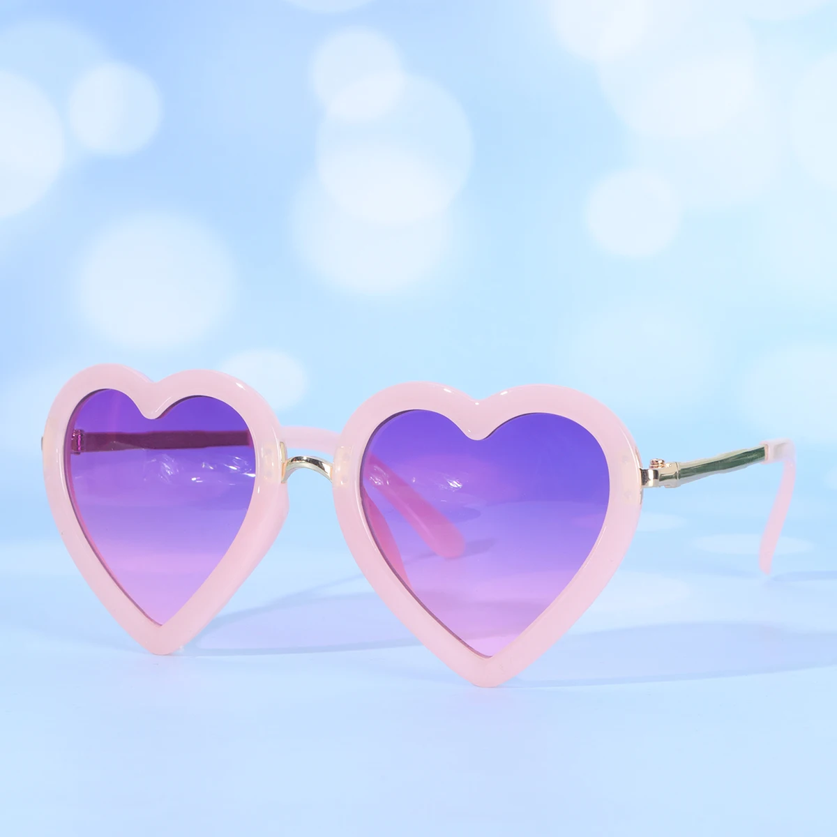 Occhiali da sole a forma di cuore per donna Moda frutta rosa Occhiali leggeri e durevoli Accessorio per costume da festa di San Valentino