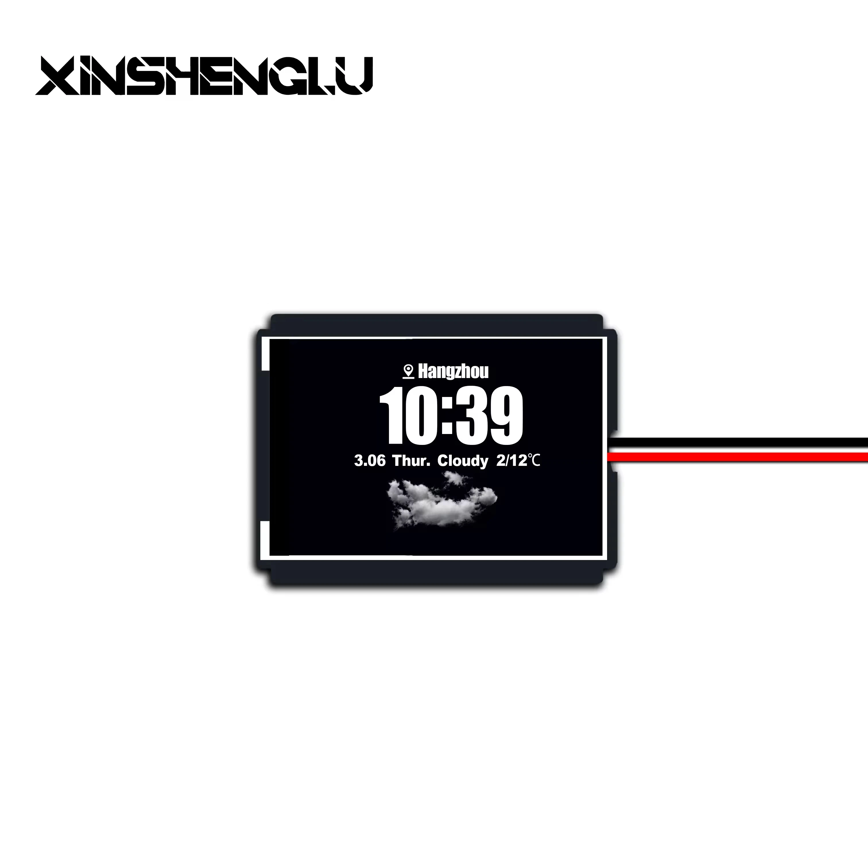 

Mirror Bathroom WIFI Weather Screen Switch 12V Displays Local Time and Temperature for Hotel Home Public Bathroom