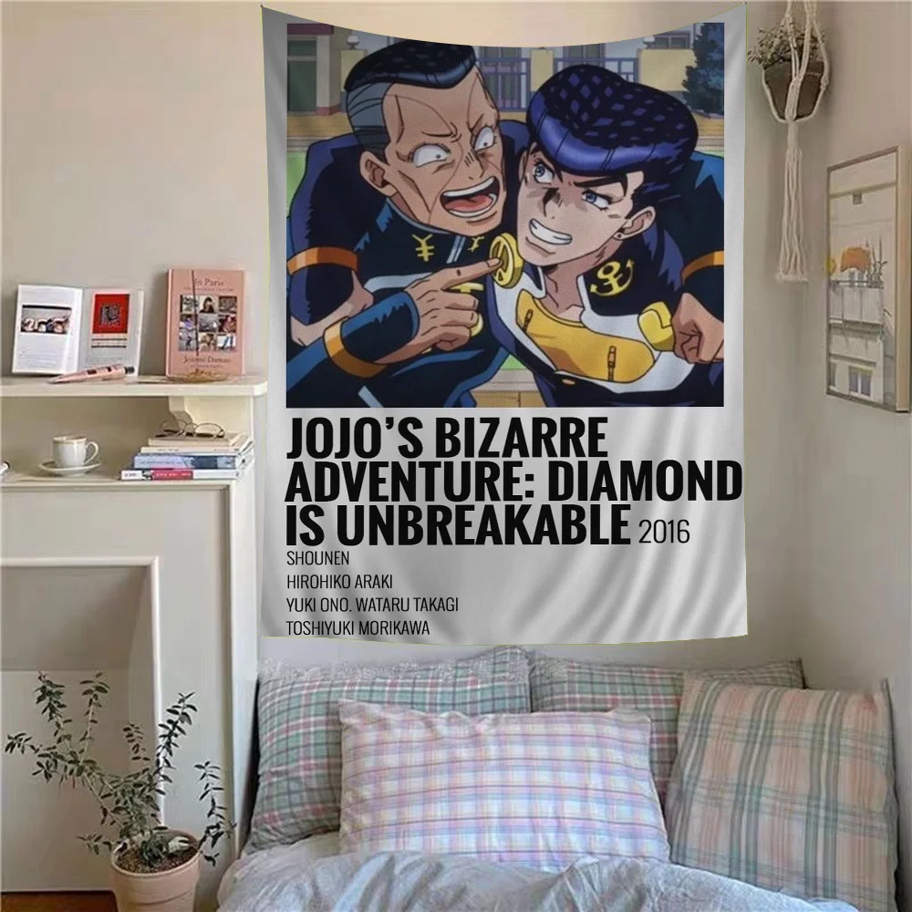 JoJo Bizarre Adventure Anime Tapestry Art Science Fiction Room Home Decor Wall Art Decor