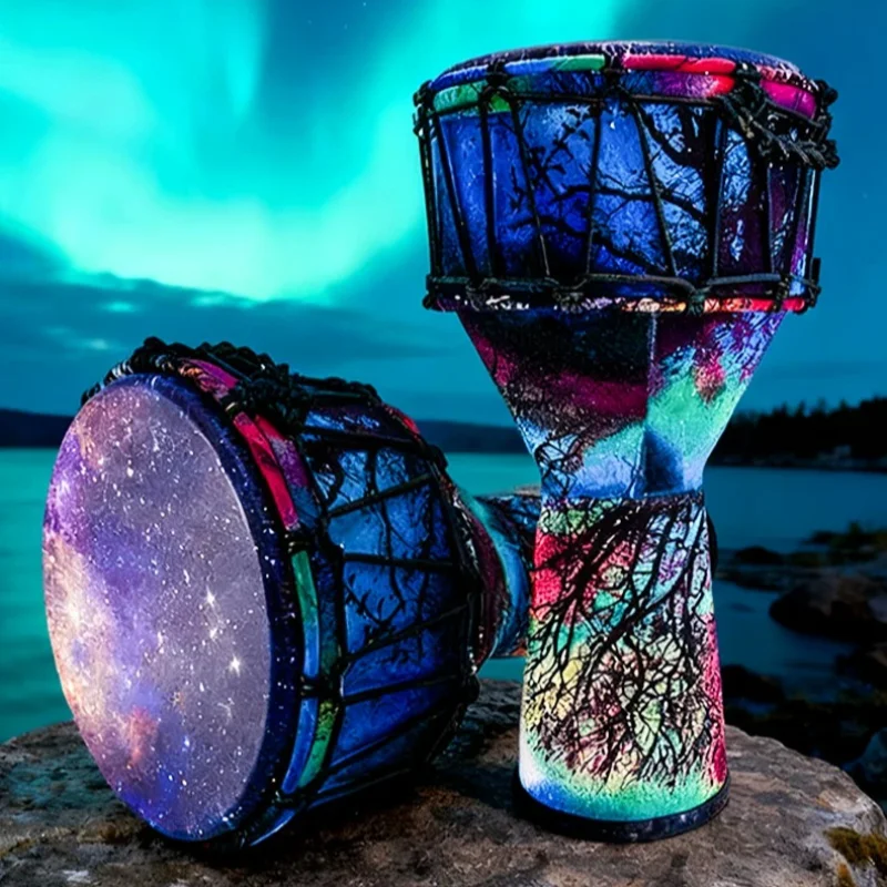 10 Inch African Drum Adult Children Professional Djembe Drums Portable Small African Drums Pretty Percussion Instruments