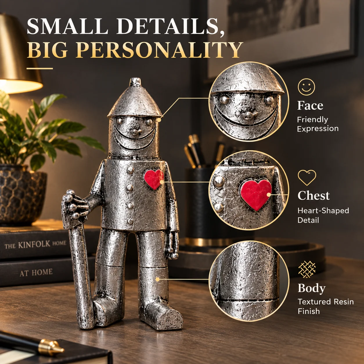 Silberne Roboterfigur mit Gehs – Line Follower Robot Bewertung und Preis