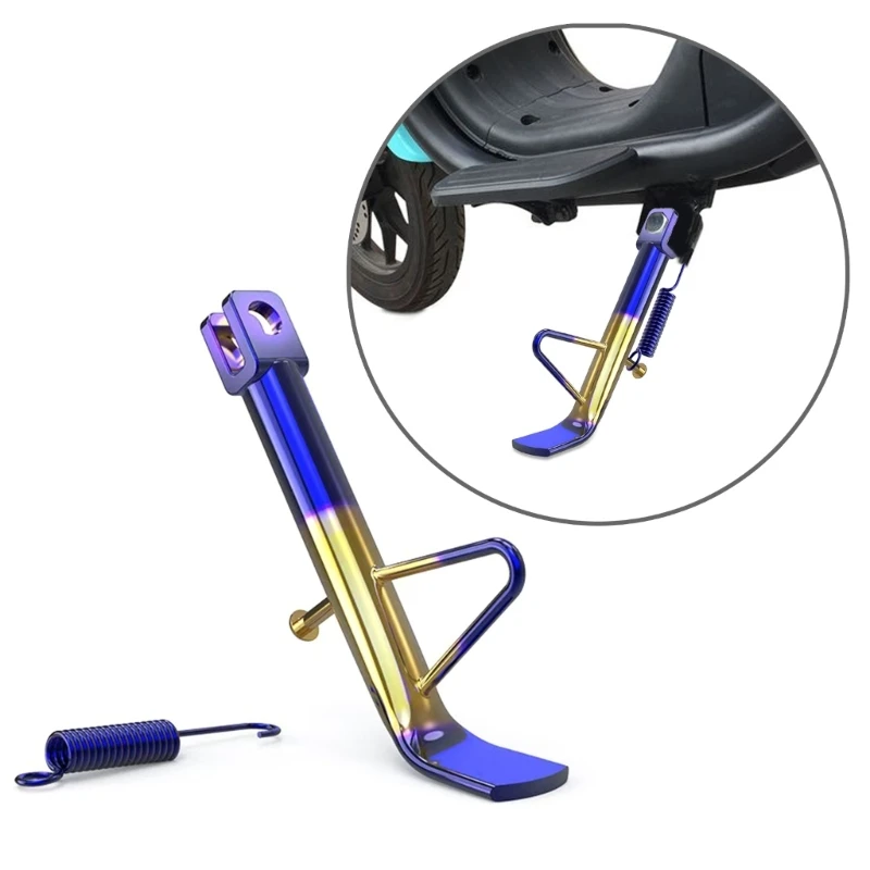 Kickstand Side Sidestand Holder Motorcycle Parking Rack Support Foot Adjustable Kickstands Foot Side Stand Tripod Holder