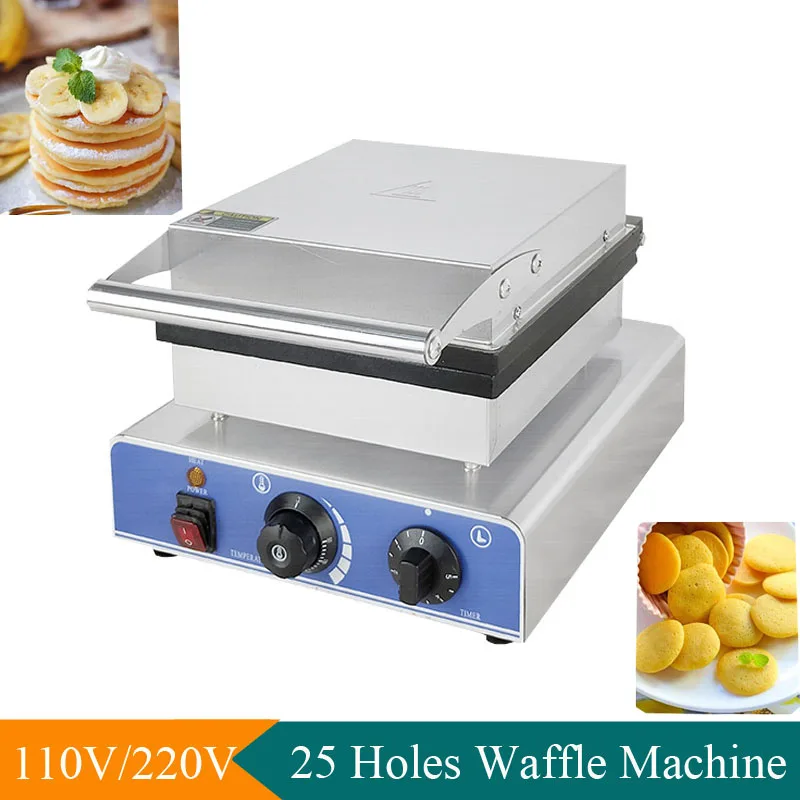 Home Use Commercial 25 Holes Dutch Poffertjes Grill Mini Pancake Machine Electric Pancake Maker Muffin Griller Machine with CE