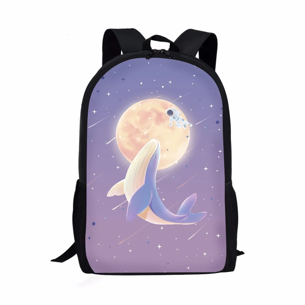 Fashion Space Pattern Printed Backpack for Teen Boys Cool Kids Everyday  Student Durable Custom School Bag