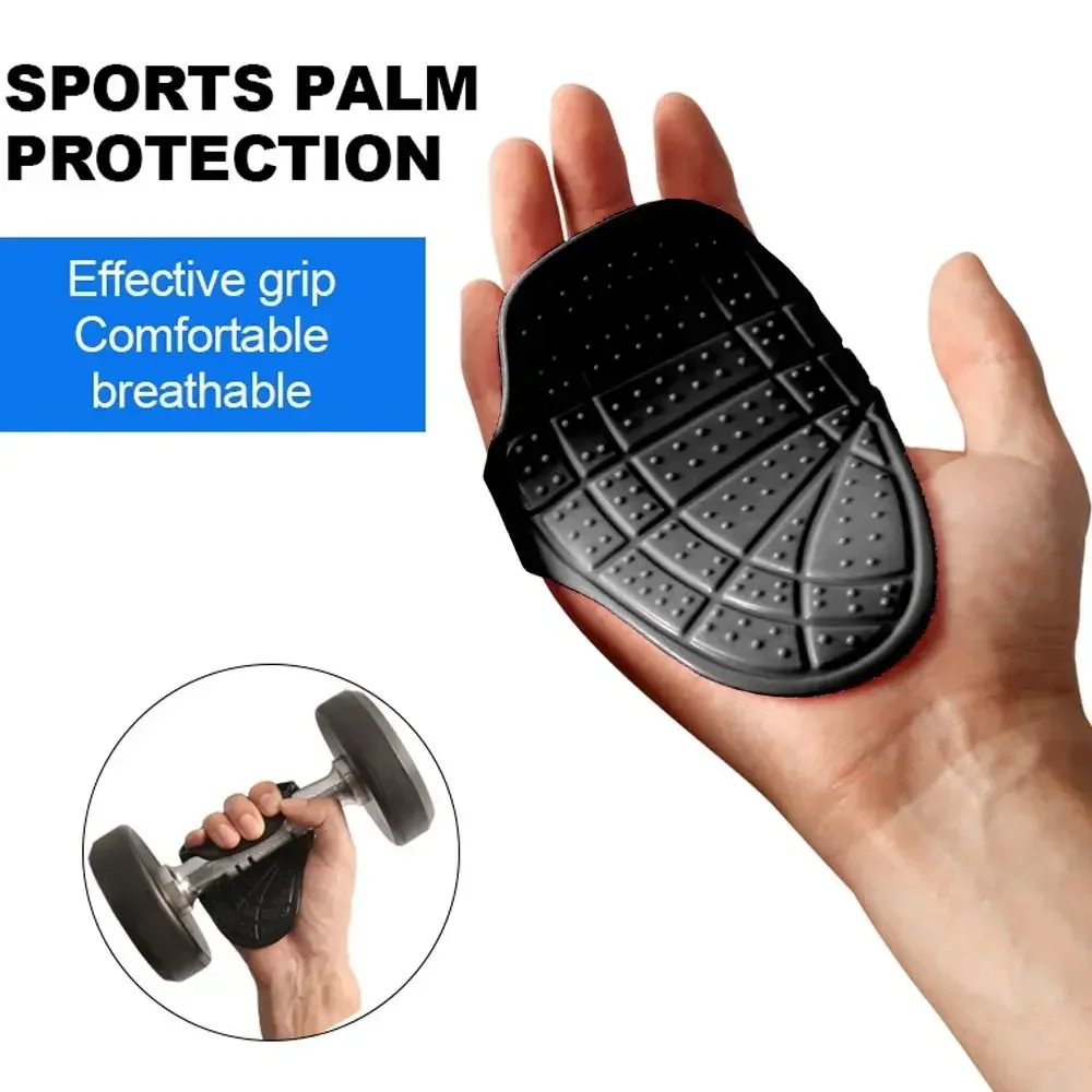 1 Paar Silikon-Griffpolster für Gewichtheben, Handschuhe, rutschfeste Handflächenschutz-Handgriffe für Unisex, Hantel, Klimmzug, Krafttraining – Detail 1