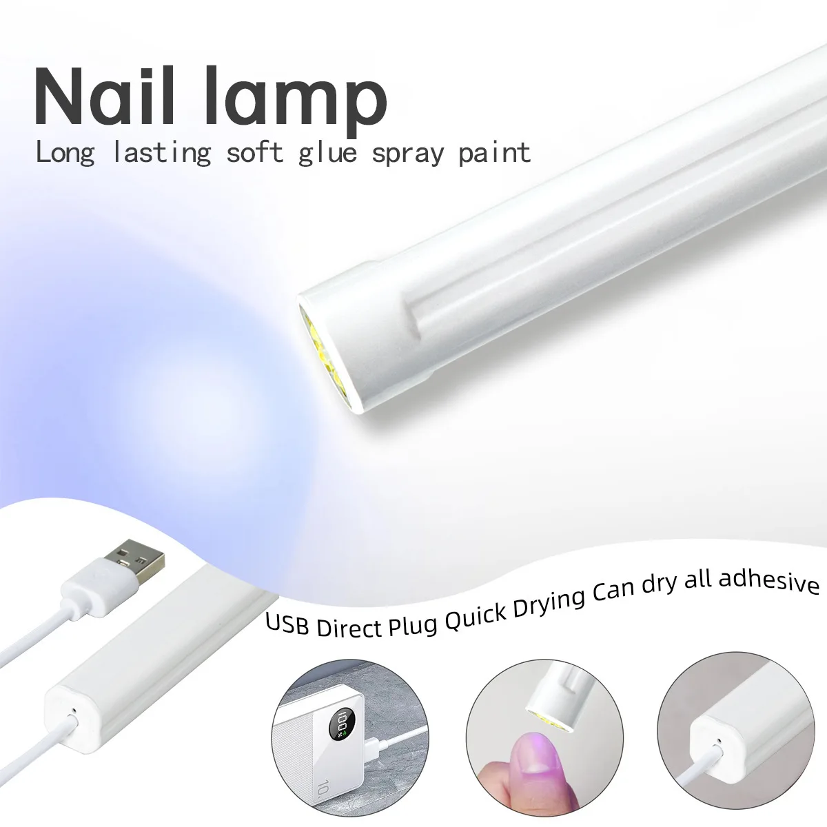 3W Handheld Nagellamp Usb Professionele Nageldroger Apparatuur Uv Inductie Gel Manicure Polish Cabine Protable Fototherapie Machine