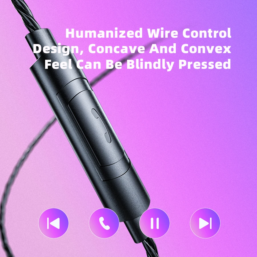 QKZ AK6/AERS/AK6 PRO سماعات رأس سلكية محرك مزدوج HiFi سماعة مع ميكروفون 3.5 ملم سماعات أذن رياضية للجري والموسيقى سماعة رأس ستيريو