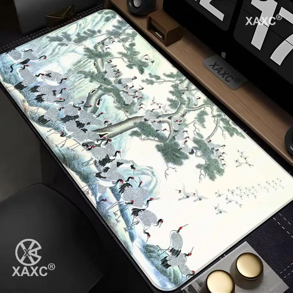 

Crane HYBXAXC Mouse Pad large keyboard mouse desk pad non-slip rubber gaming mouse pad laptop mouse carpet