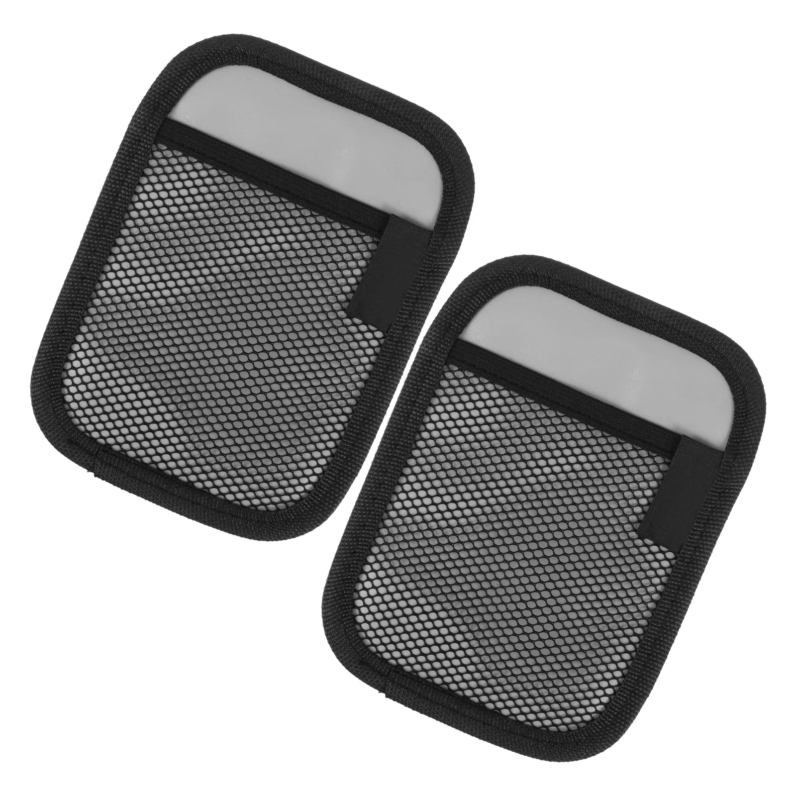 

2Pcs Car Sticky Storage Organizer Oxford Cloth Microfiber Multifunctional Seat Storage Pouch Car Interior Organizer Net