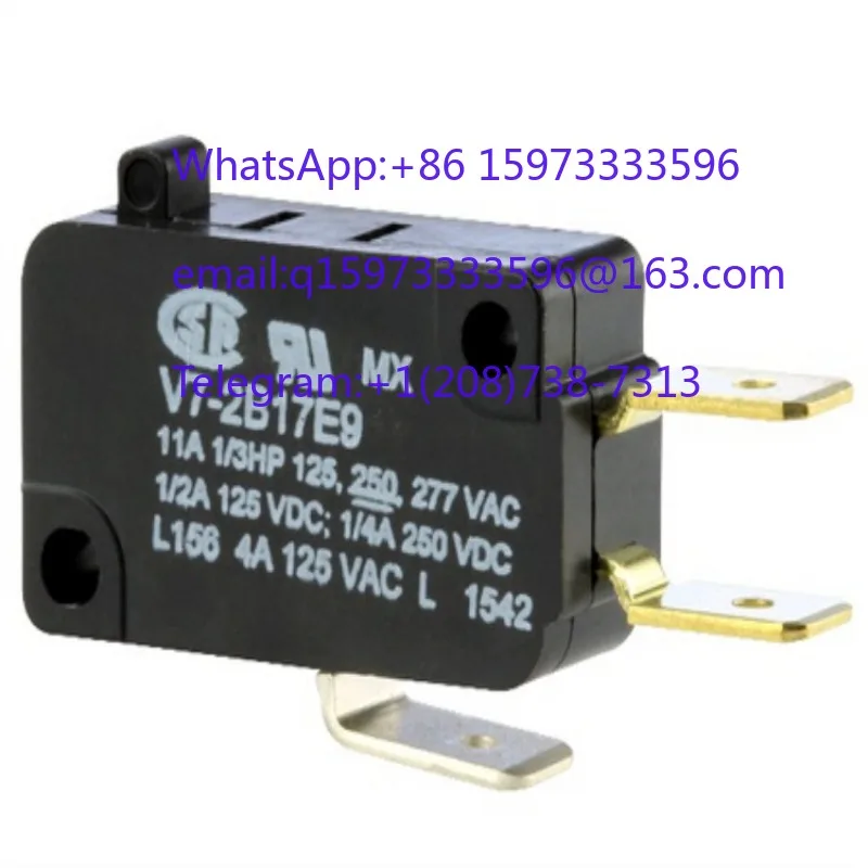 2pcs  V7-2B17E9 SPDT Circuit Micro Switch 277V 11A New for Electrical Control and Switching Applications