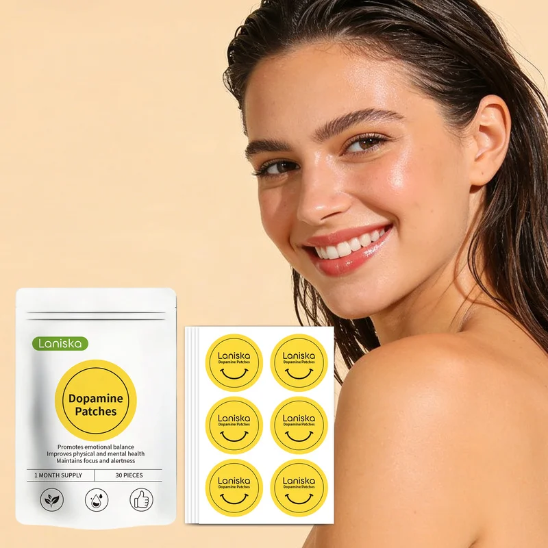 60pcs Combo Laniska Dopamine Patches & Red Panax Ginseng Ginkgo Biloba Transdermal Patches 2 Pouches Body Care Set - view 6