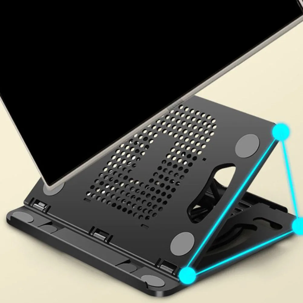 

Laptop St Notebook Holder Desk Rack Plastic Silica Gel Heat Dissipation Foldable Bracket Tablet Support Adjustable Position Anti