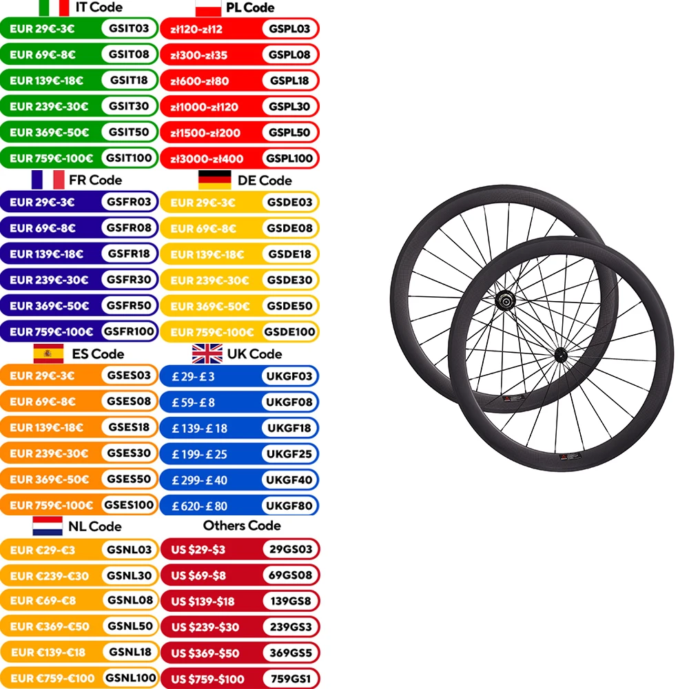 CSC 700C Track bike Carbon wheelset 38mm 50mm 60mm deep 20.5mm 25mm width clincher bike carbon racing road wheels