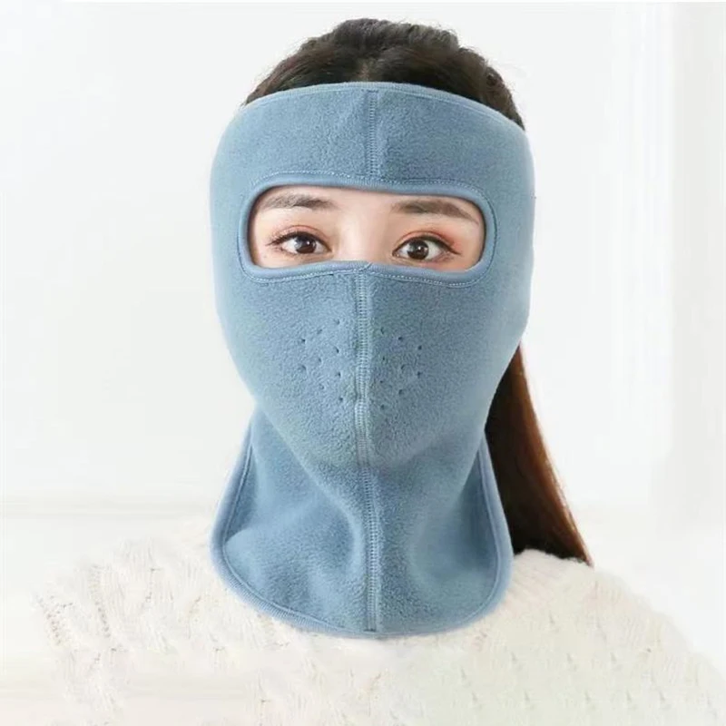 Windproof Face Warm Mask Winter Cap Ski Breathable Masks Fleece Face Shield Caps With HD Goggles Anti-fog Cycling Cap Balaclava