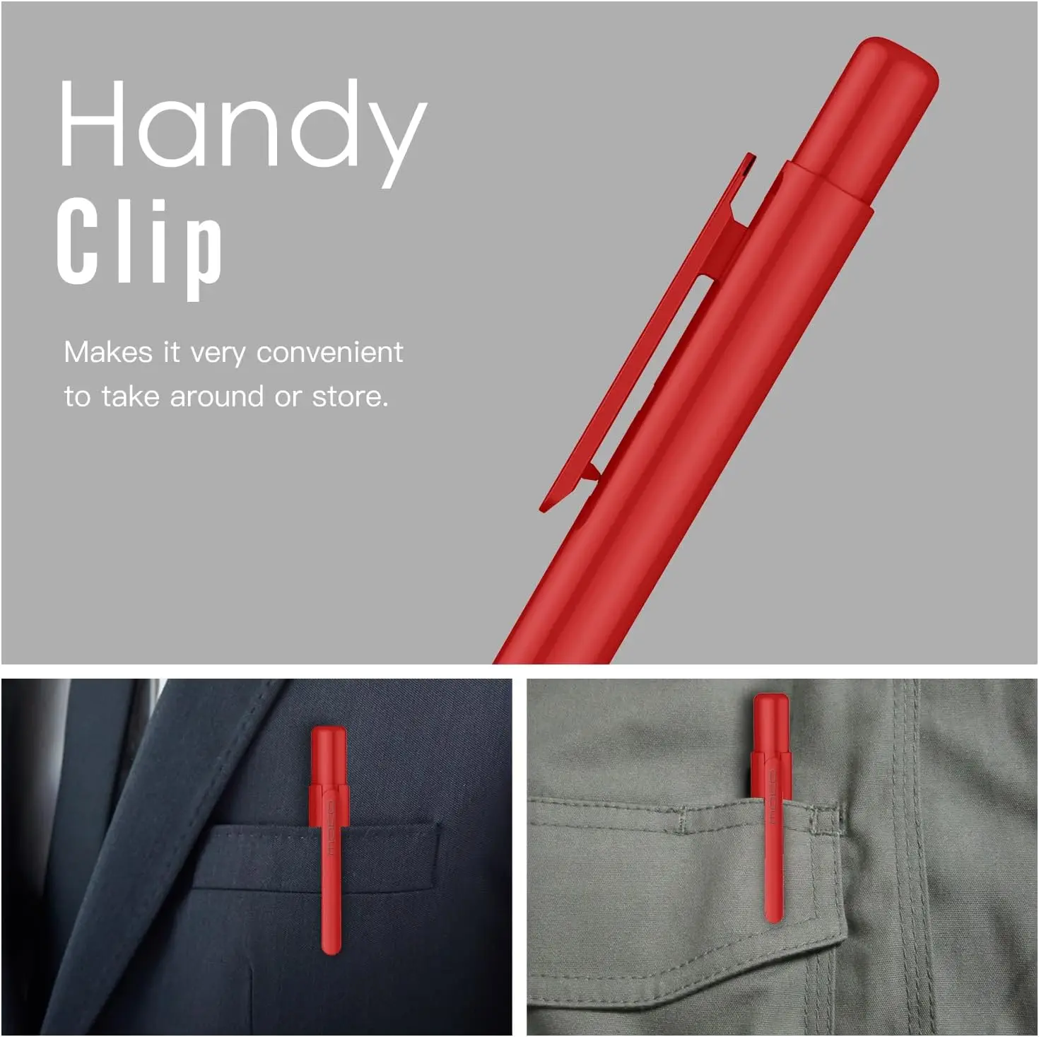 Retractable Holder Case for Apple Pencil 1st Generation Protective iPad Pencil Sleeve Skin Cover with Sturdy Clip view 5