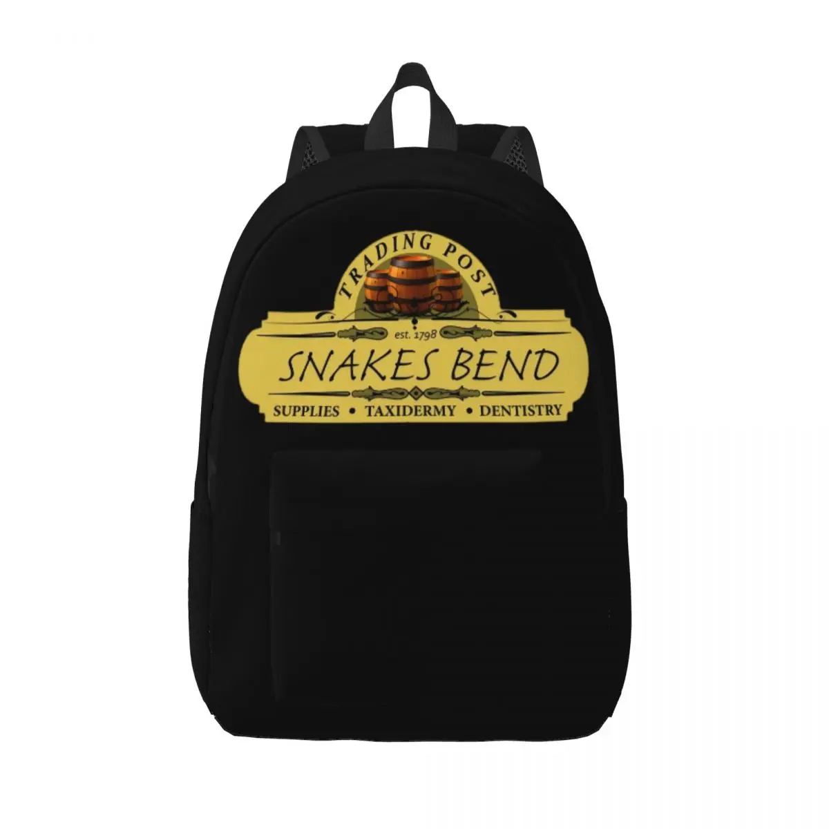 Friends Almost Heroes Snakes Bend Trading Post Classical Backpack Student Work Daypack for Men Women College Canvas Bags