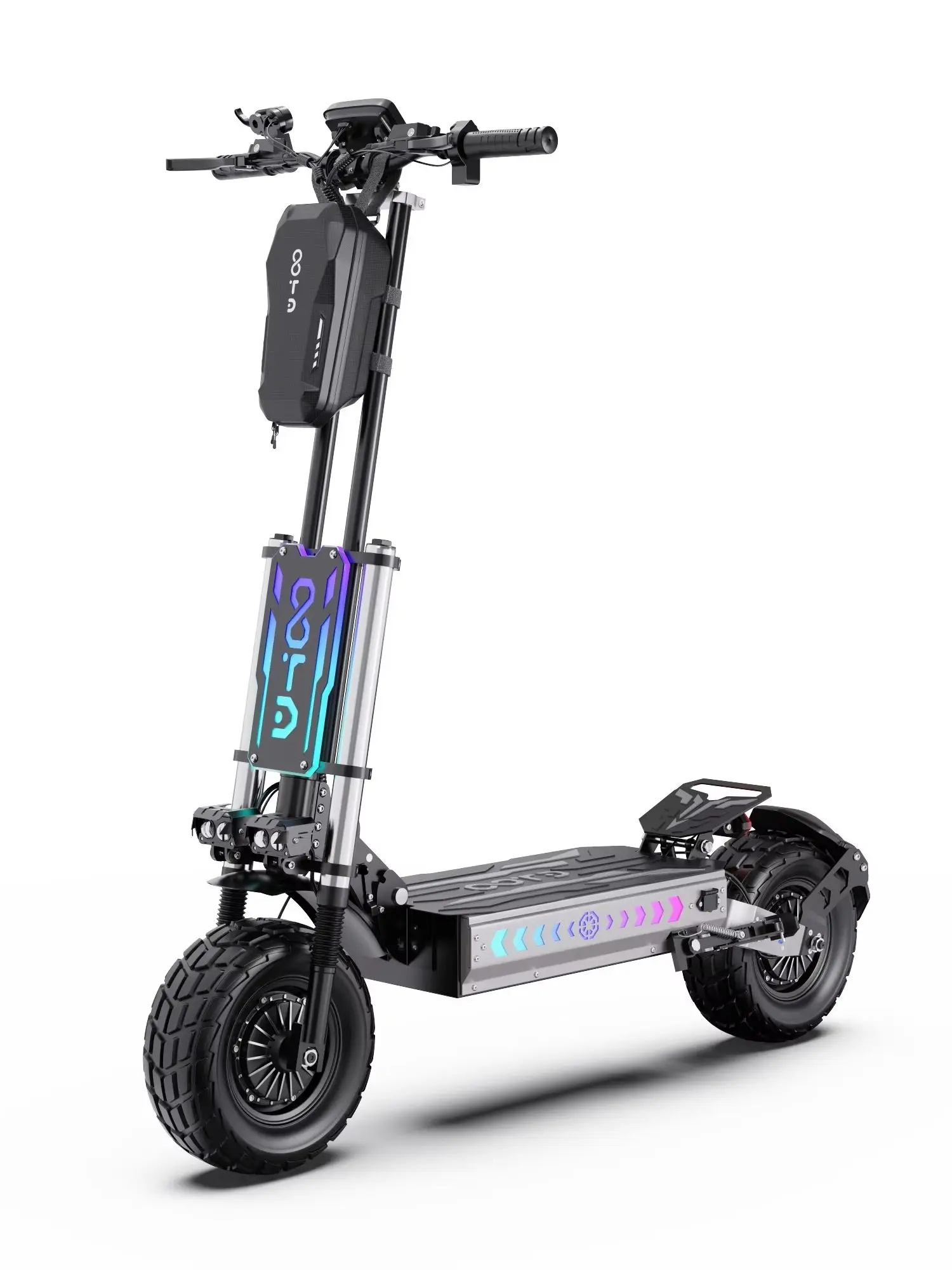 APEFOX T90 Offroad-Elektroroller 60V 31,2Ah 6000W Doppelmotor 13-Zoll-Offroad-Reifen Hydraulische Scheibenbremse Doppelte Hydraulische Federung 100km Reichweite 85km/h NFC-Passwort-Entsperrung
