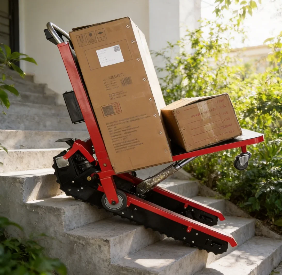 400kg Up And Down Stairs Manned Electric Stair Climbing Wheelchair Crawler Type Up And Down Stairs