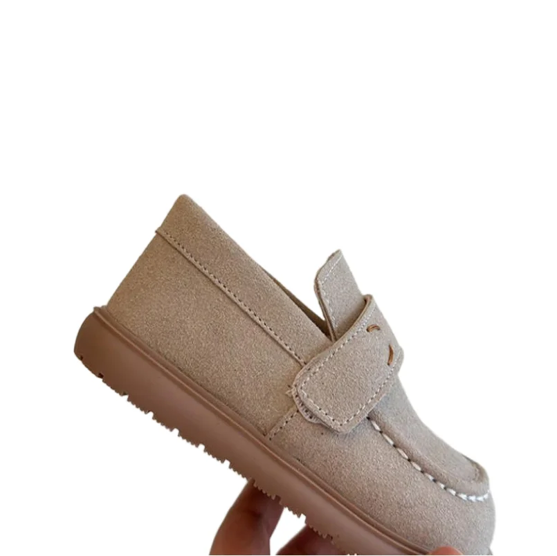 Girls' black leather shoes 2026 spring autumn new British style Kids fashion single shoes baby casual shoes 21-30