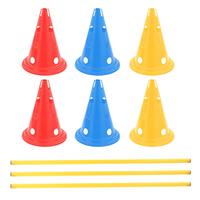 Hurdle Cones Course Hurdle Jump Hoop Pole Coordination Training Agility Equipment Set for Sports