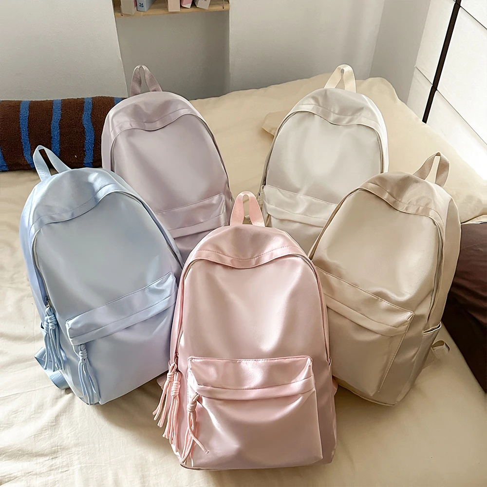 Backpack for Elementary School Students, Large Capacity, Versatile, Everyday Use, Stylish, Niche, Simple Backpack for Girls