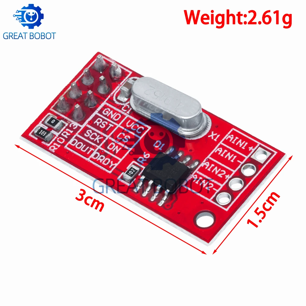 BS AD7705 Dual 16 - bit ADC Data Acquisition Module: Programmable Input Gain & SPI Interface