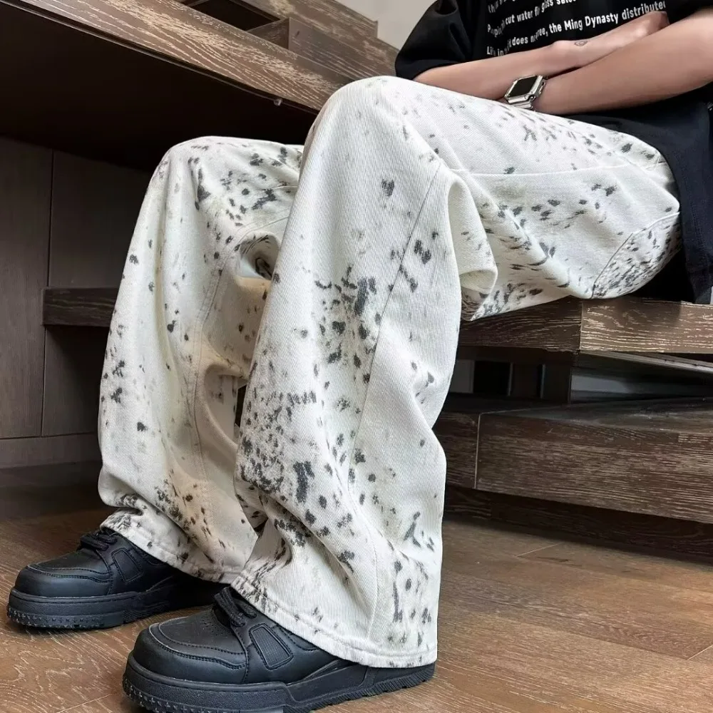 

Straight-leg men's autumn new style cool wear-resistant casual pants, loose-fitting high-waisted long pants