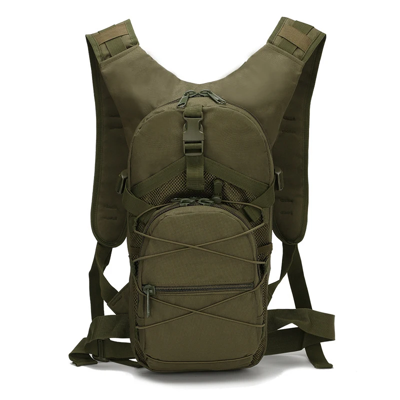 Tactical MOLLE Cycling Backpack 15L Lightweight Outdoor Hiking Daypack – Waterproof 800D Oxford, Camping Travel Rucksack view 2