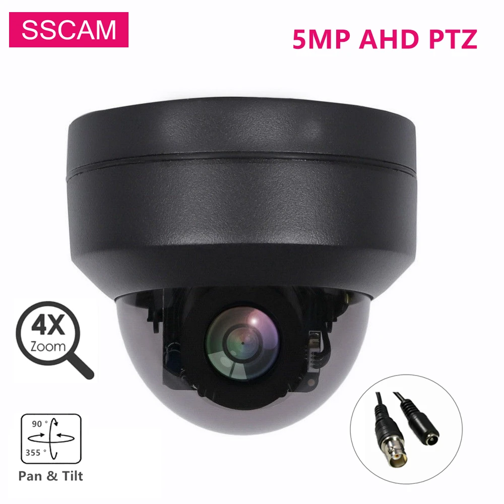 

Outdoor AHD 5MP PTZ Camera 4X Zoom RS485 Coaxial PTZ Control TVI CVI CVBS 4IN1 PAN TILT Vandalproof Analog Dome Camera 5MP