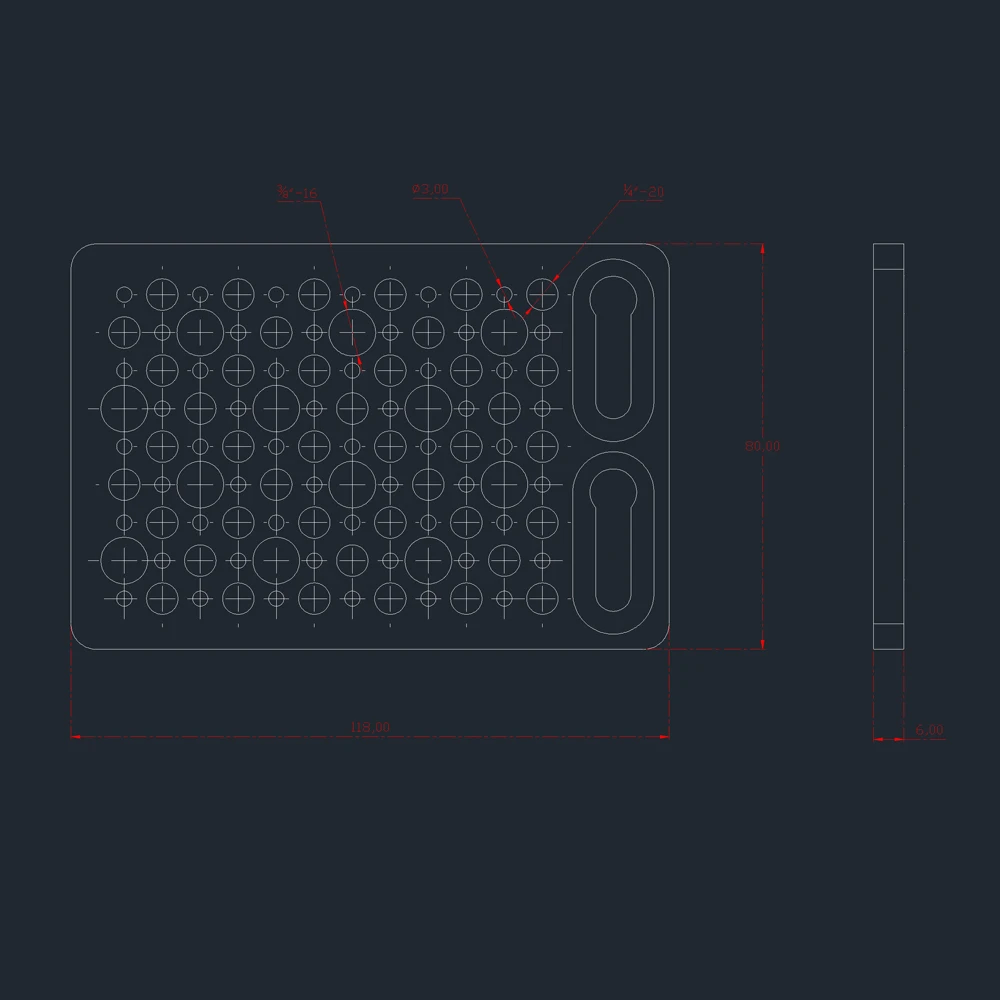 Placa adaptadora de montaje en Base de queso de 1/4 "y 3/8", fr ARRI Mini LF Pin-lock, posicionamiento de cámara, armadura, jaula, trípode