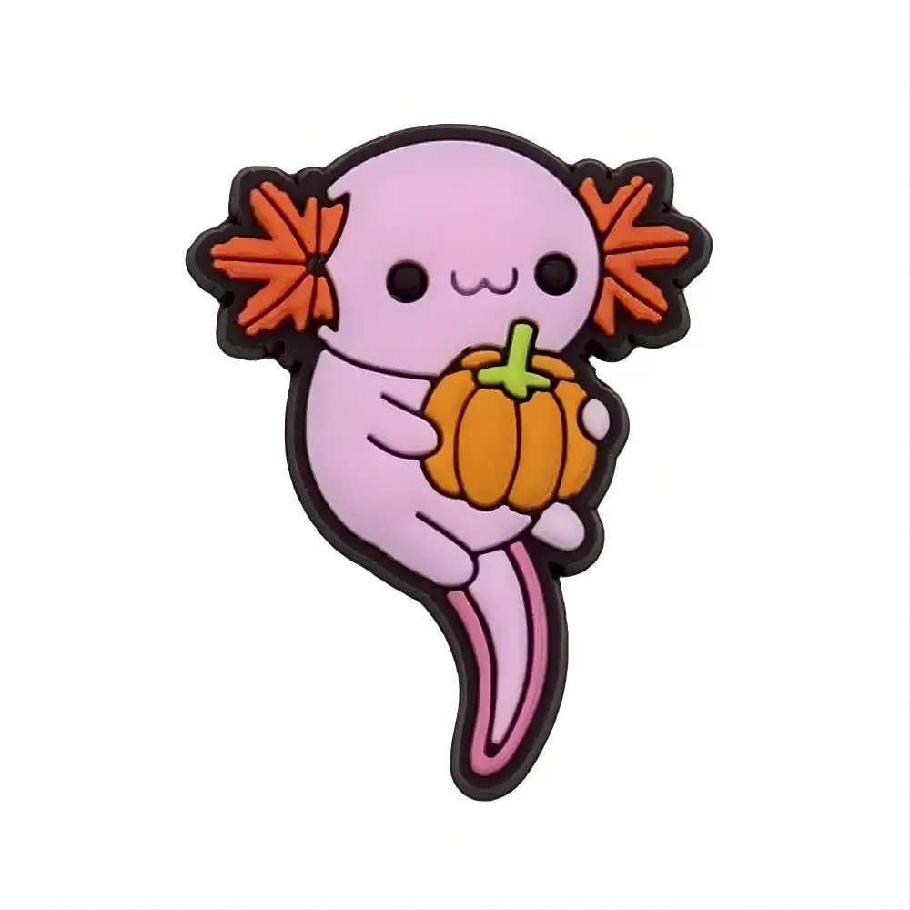 Kawai 1pcs Animal Salamander PVC Shoe Charms Accessories Shoe Decorations for Classic Clog Unisex Party Gifts image 5