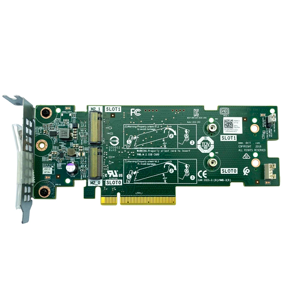 بطاقة مهايئ أصلية 7HYY4 لـ Dell Server PCIE إلى M.2 BOSS التمهيد الأمثل للتخزين M7W47 51CN2 07HYY4 61F54 SATA بطاقة رئيس القرص