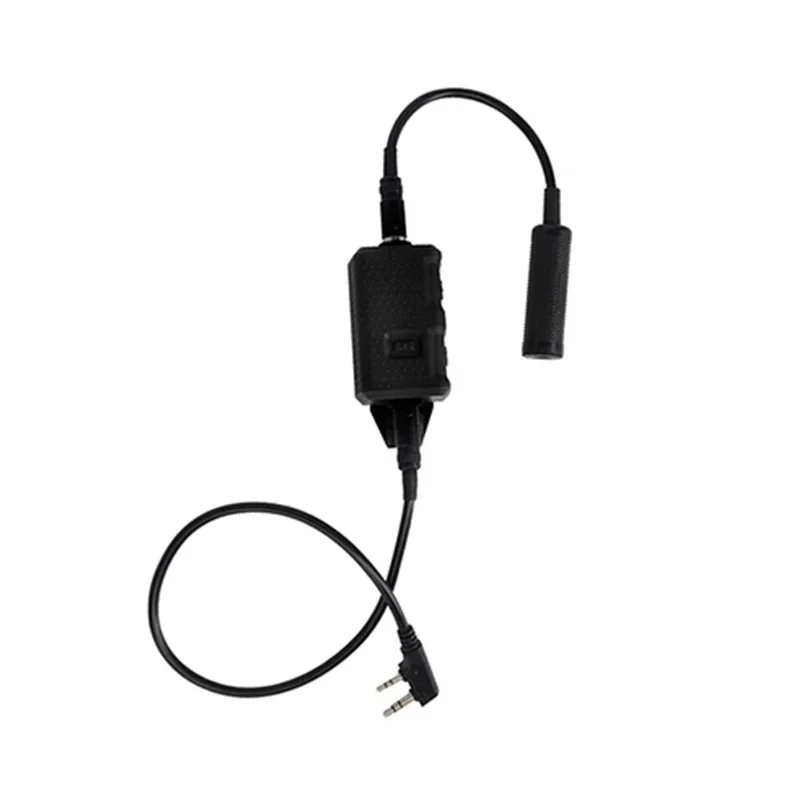 NONE FCS TACTICAL V20 PTT Einzelkommunikationskanäle für AMP-Headset Hochwertiges taktisches Anrufzubehör Leichtes Design 3