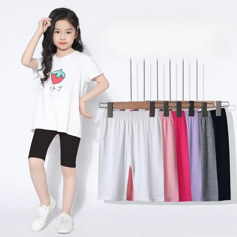 

Girls Thermal Underpants Autumn Winter Baby Leggings Mid Calf Pants White Color Safety Shorts Multiple Colors Children Clothing