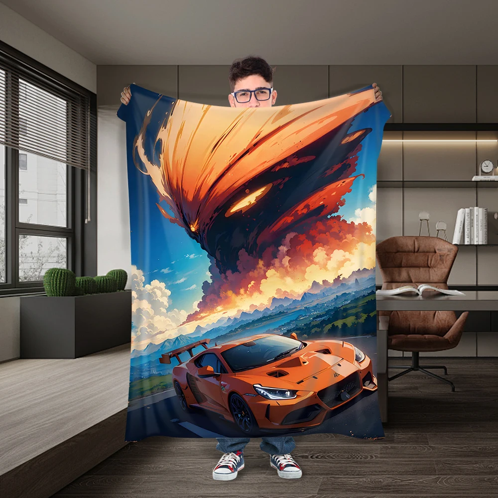 Customized pattern blankets for cars, children and adults, gifts, bedding, spring and autumn warm blankets, home decoration