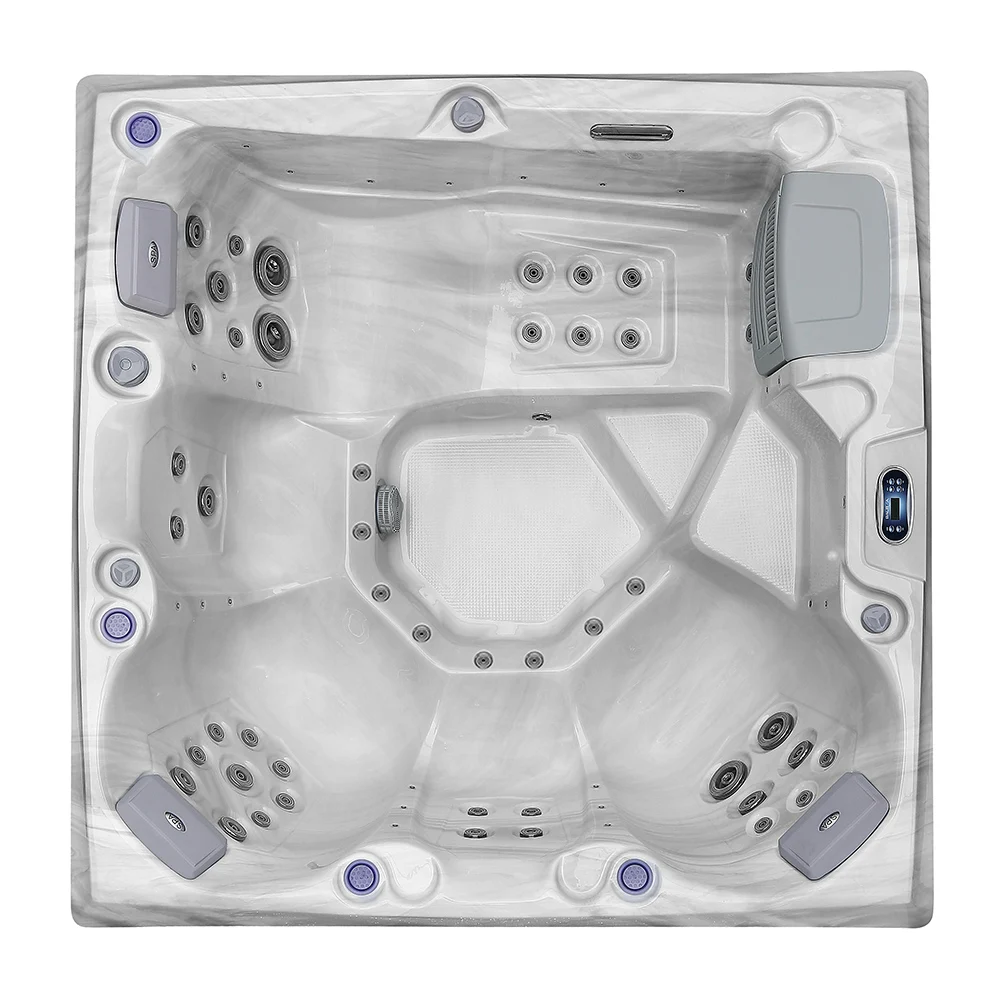 New Hydromassage Luxury Bathroom 5 Person 2M Massage Bath Tub Acrylic Standing Whirlpool Bathtub For Garden Room Bath Tub