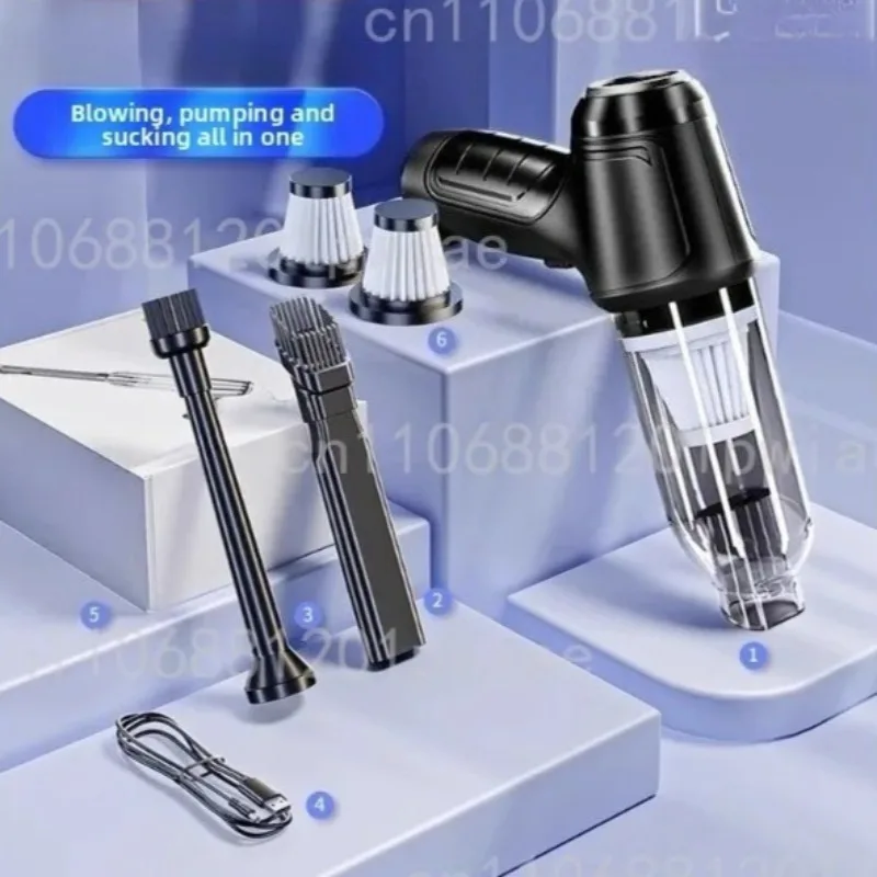 Car Wireless Vacuum Cleaner Strong Suction Handheld Wet Dry Auto Vacuum Home & Car Dual Use Mini Vacuum Cleaner