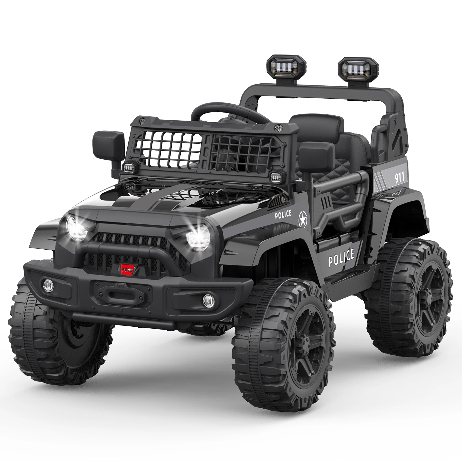 12V Kids Ride On Truck Car w/Parent Remote Control, Kids Motorized Vehicles, Spring Suspension, LED Lights, Wireless Music