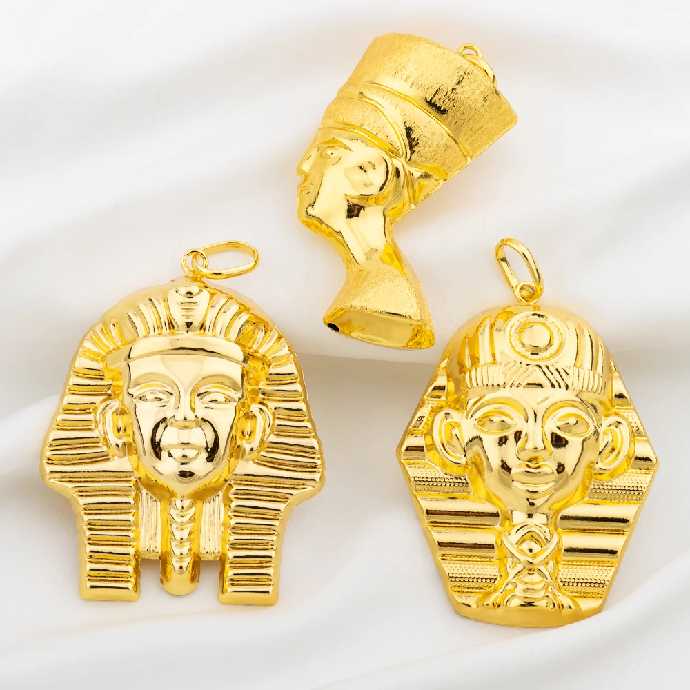 18 Karat vergoldet Anhänger Kupfer Tier Meerjungfrau Elefant Muster Kette Anhänger Frauen Männer Modeschmuck tägliche Kleidung Jubiläum Gi