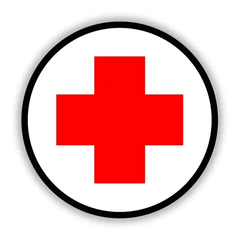 Colors Personality PVC Decal For Red Cross Waterproof Car Sticker On Motorcycle Laptop Decorative10cm*10cm