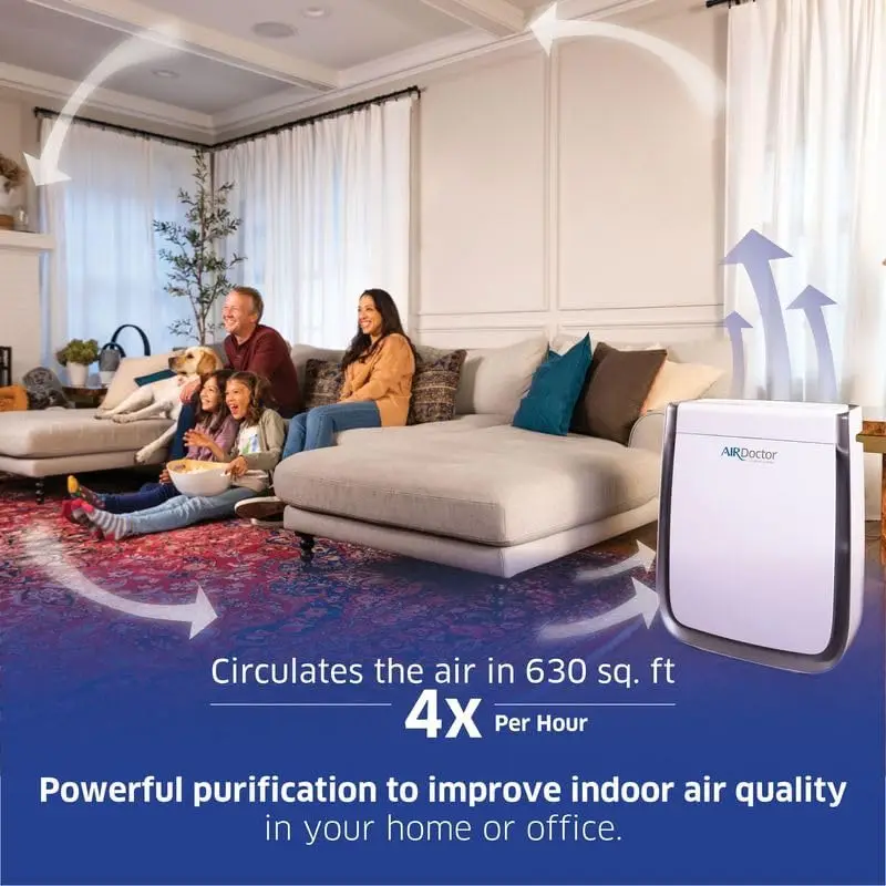 3500 Air Purifier for Home and Large Rooms Up to 1260 sq. ft. 2x/hour | UltraHEPA, Carbon, VOC Filters and Air Quali