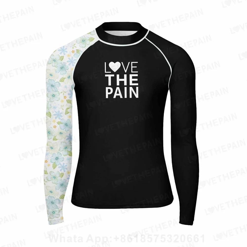 

Rashguard Men's Swimsuit With Long Sleeves Rash Guard Top Uv Sun Protection Shirt Diving Surfing Suits Surf Clothes
