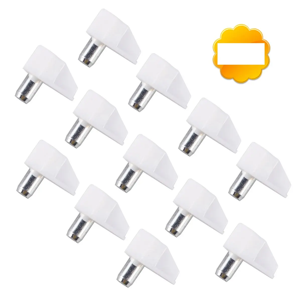 30Pcs White Plastic Shelf Support Brackets Heavy Duty for Cabinets Bookcases Entertainment Centers Shelving Pegs Shelf Brackets