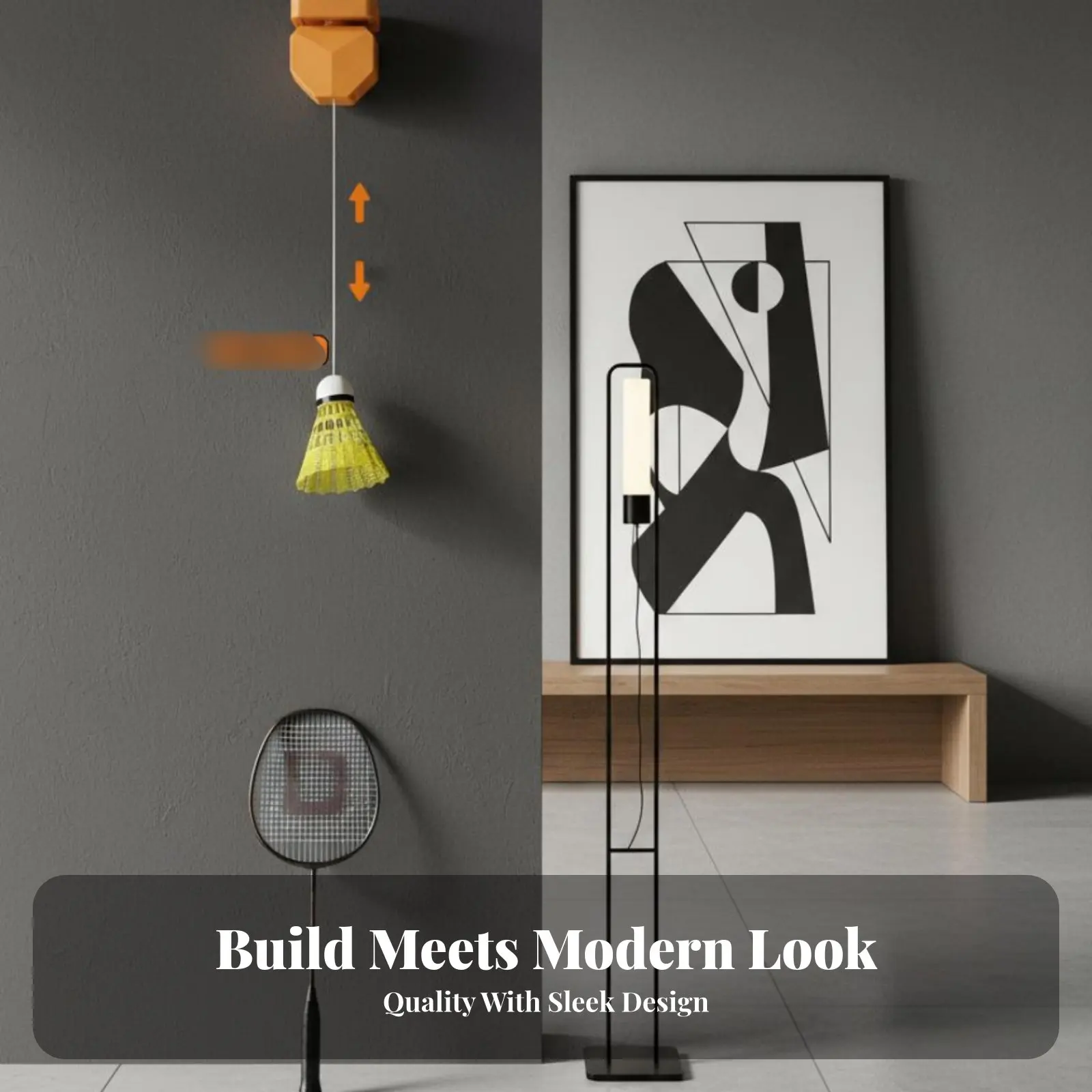 

Automatic Return Badminton Practice Aid Long-Lasting Solo Badminton Return Practice Aid Sports Equipment