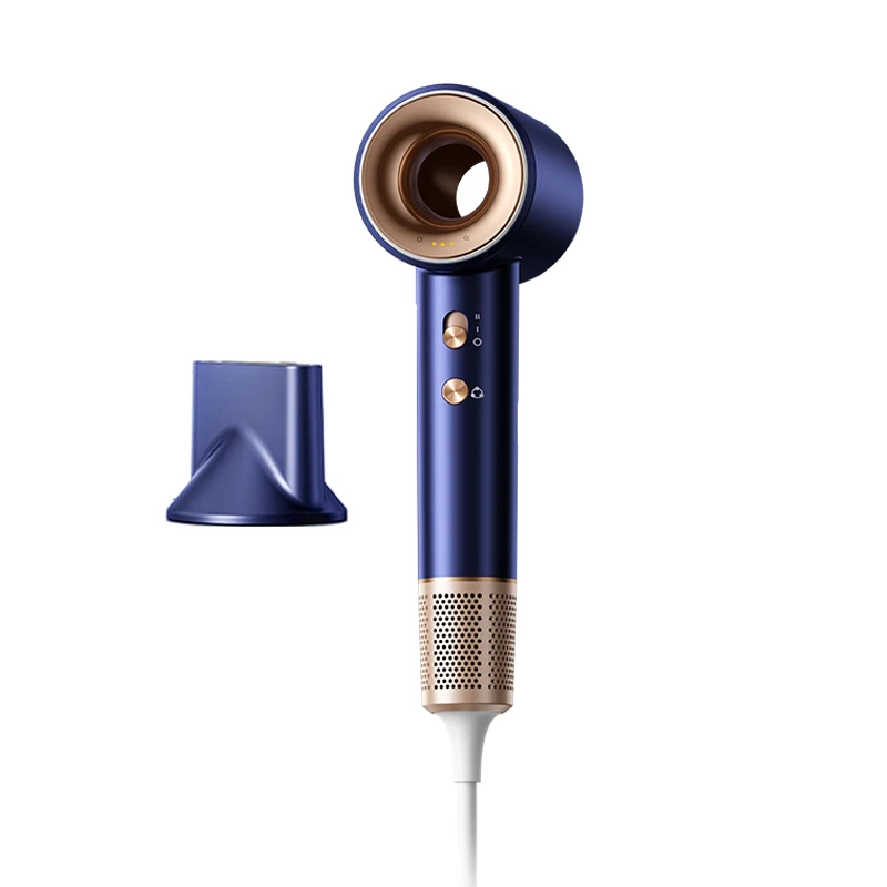 

Professional 1600W Blow Dryer Ionic Hot Cold Wind Brushless Motor Hair Dryer Salons Hotels Travel Household Use Electric Power