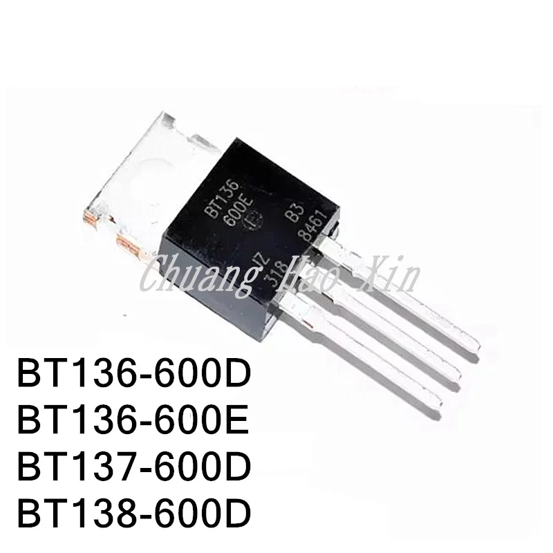 10PCS New BT136-600E BT136-600D TO220 BT136 600D TO-220 BT136-600 TRIAC BT137-600D BT138-600D BT139-600D