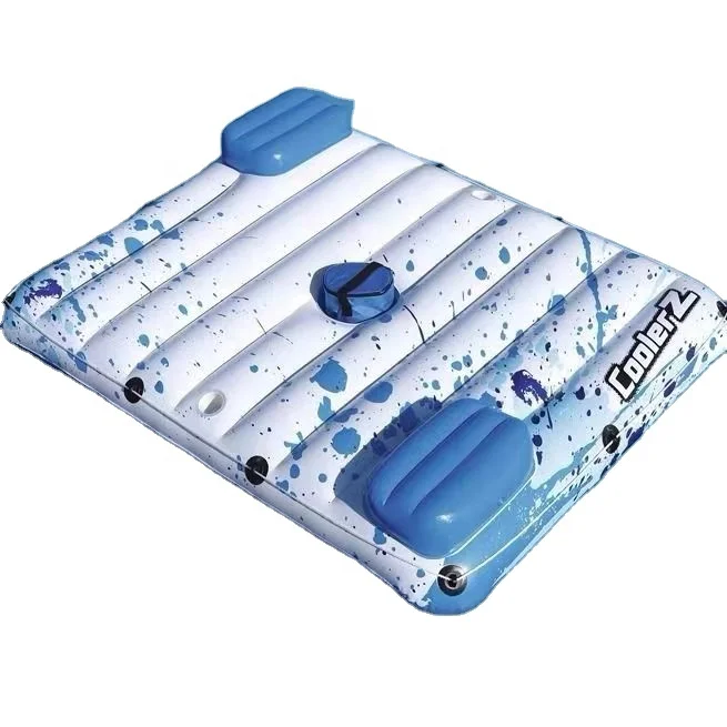 

Hot Double-Row Floating Water Bed Square Floating Island Recliner Inflatable Lounge Boat Air Mattresses Product Category