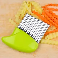 Wavy Potato Cutter French Fries Cutter Crinkle Vegetable Slicer Chopper Carrot Potato Chips Cutting Knife Kitchen Accessories