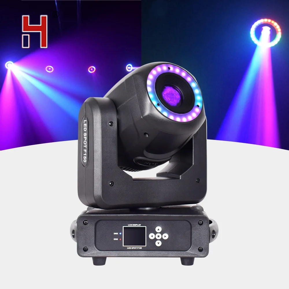 

HongYi New Arrivals DJ Lights LED Spot 150W High Brightness Moving Head DMX Stage Lights With Gobos/Colors/Prism For Disco Party